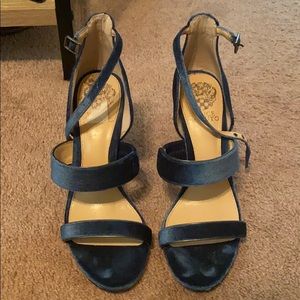 Vince Camuto Blue Strappy Heels